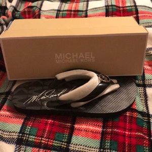 Michael Kors Flip Flops Size 8